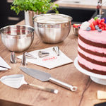 Rosle Stainless Steel Serrated Pie Server with Ergonomic Handle