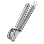 Rosle Stainless Steel Mincing Garlic / Ginger Press with Scraper, 9-inch