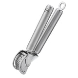 Rosle Stainless Steel Mincing Garlic / Ginger Press with Scraper, 9-inch