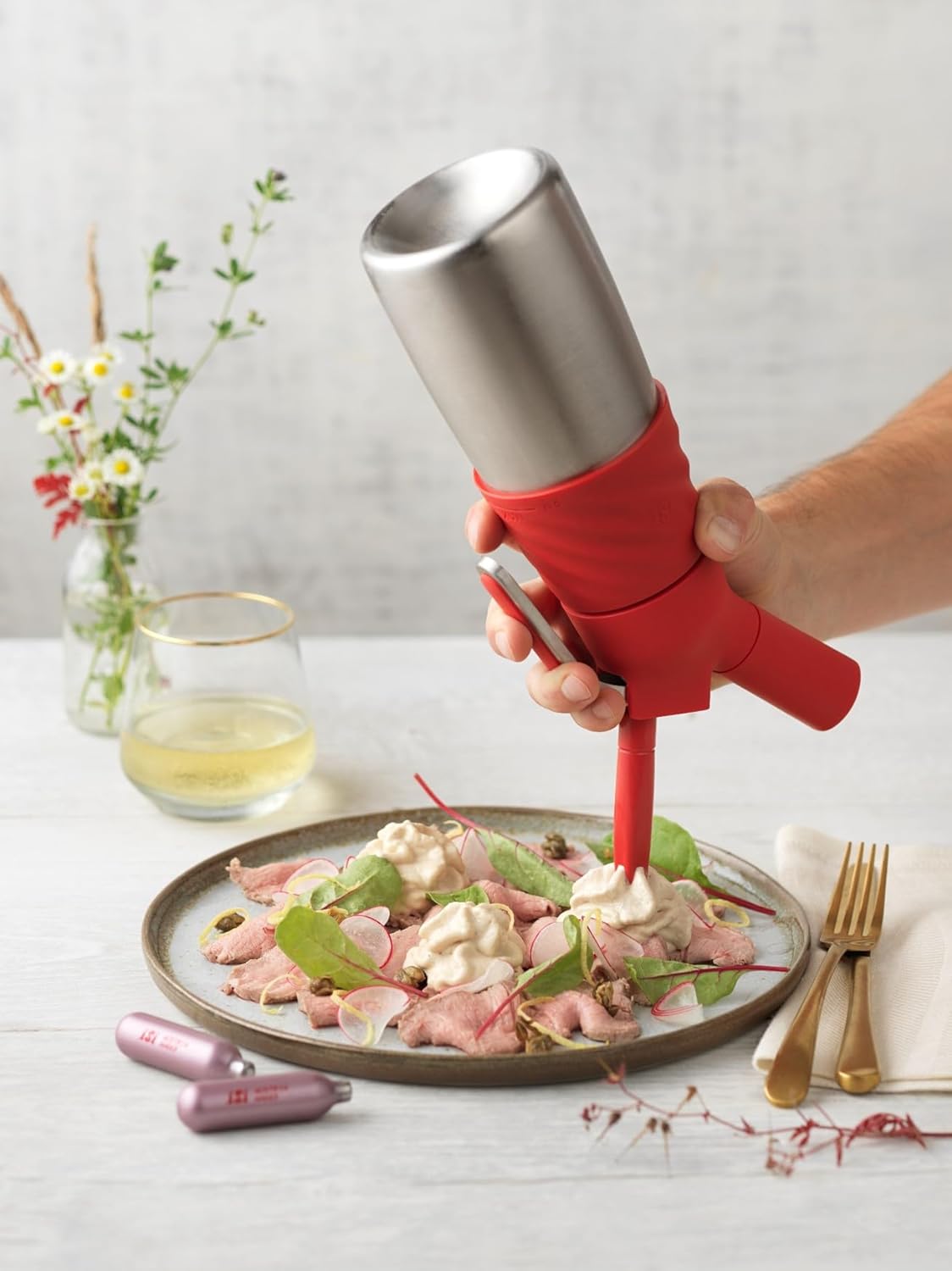 iSi Creative Whip 1 Pint Cream Whipper, Red