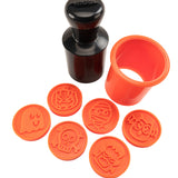 Mobi Cookie Factory Set of 6 Cookie Stamps, Halloween Edition