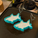 Mobi Shark Bite Silicone Pancake and Egg Molds, set of 2