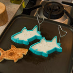 Mobi Shark Bite Silicone Pancake and Egg Molds, set of 2