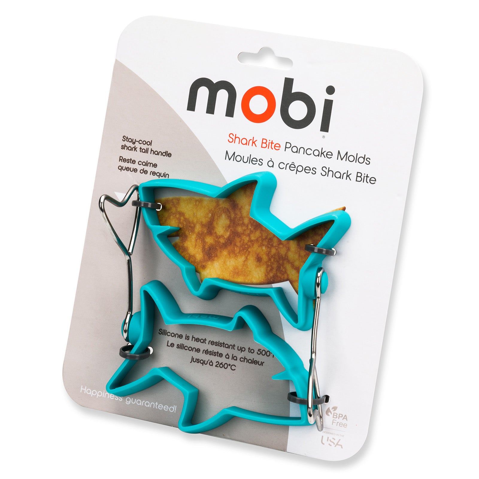 Mobi Shark Bite Silicone Pancake and Egg Molds, set of 2