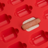 Mobi 12 Pigs in a Blanket Silicone Snack Mold, Mini Hot Dogs