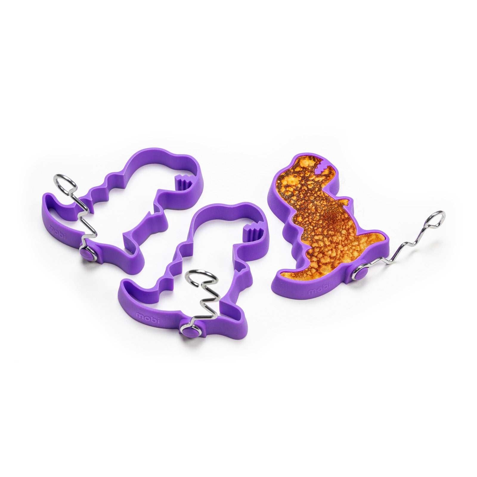 Mobi Dino Bites Silicone Egg and Pancake Molds, Set of 3