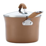 Rachael Ray Cucina Nonstick Cookware Set, 12 Piece, Brown