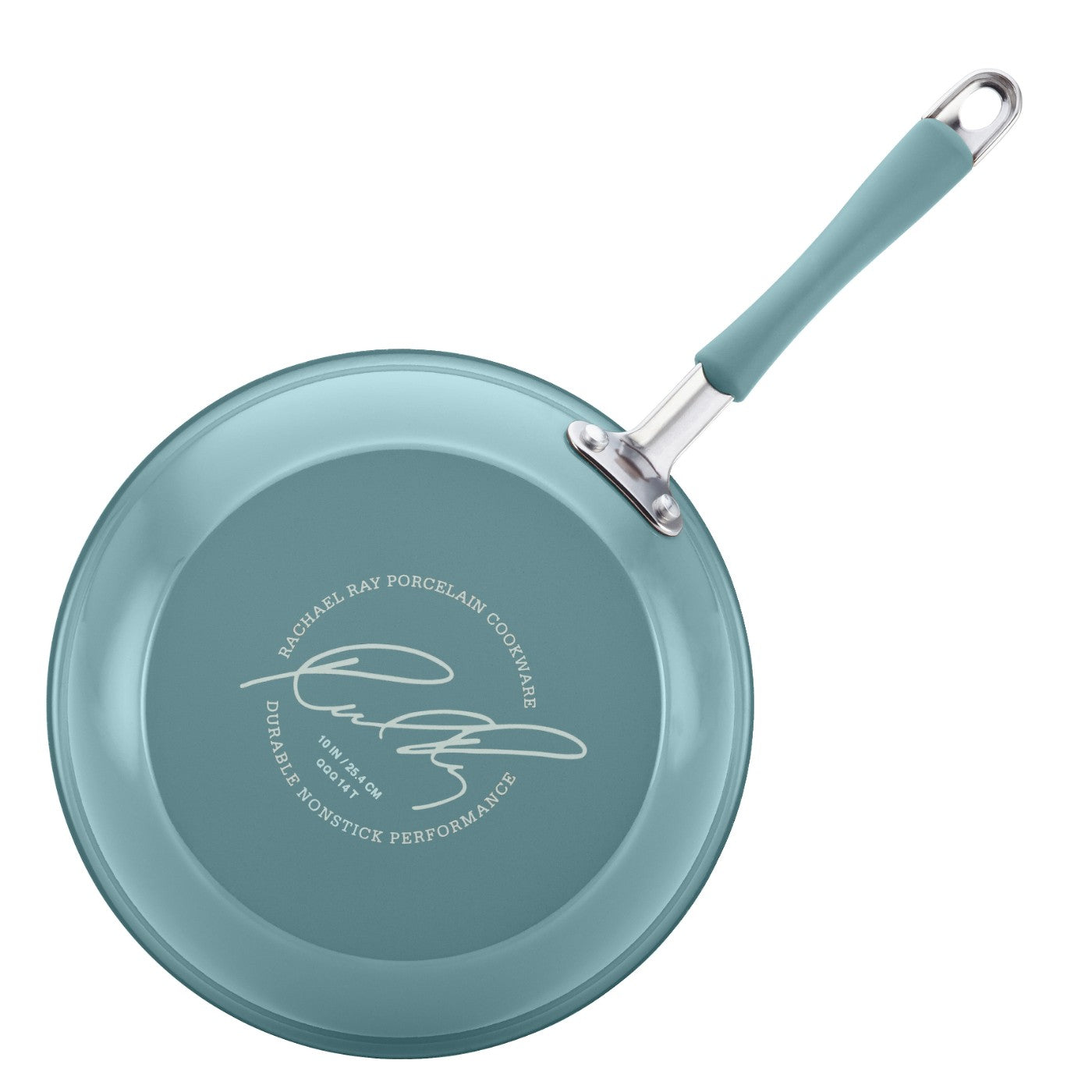 Rachael Ray Cucina Nonstick Cookware Set, 12 Piece, Agave Blue