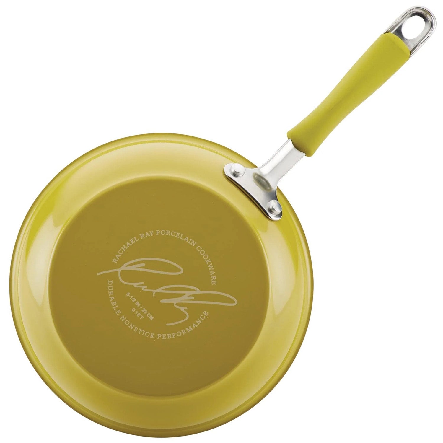 Rachael Ray Cucina Nonstick Cookware Set, 12 Piece, Lemongrass
