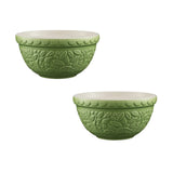 Mason Cash In The Forest Hedgehog Size 30 Mixing Bowl, Green, 1.15 Quart, Set of 2