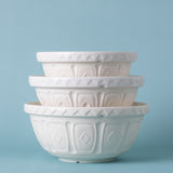 Mason Cash Color Mix Cream Size 12, Size 18, Size 24 Mixing Bowl Set of 3