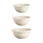 Mason Cash Color Mix Cream Size 12, Size 18, Size 24 Mixing Bowl Set of 3