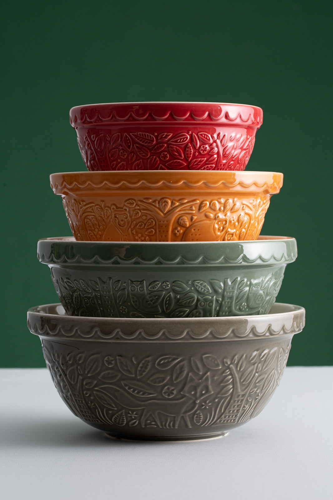 Mason Cash In The Forest Size 12, Size 18, Size 24, Size 30 Mixing Bowl Set of 4