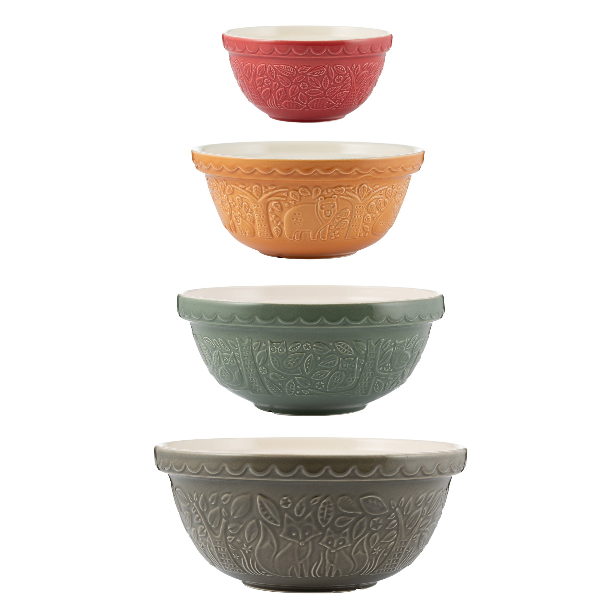 Mason Cash In The Forest Size 12, Size 18, Size 24, Size 30 Mixing Bowl Set of 4
