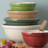 Mason Cash In The Forest Hedgehog Size 30 Mixing Bowl, Red, 1.15 Quart, Set of 2