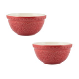 Mason Cash In The Forest Hedgehog Size 30 Mixing Bowl, Red, 1.15 Quart, Set of 2