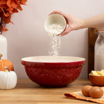 Mason Cash Pumpkin Mixing Bowl Set of 3 | Stoneware Nesting Bowls, Fall Harvest