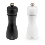 Peugeot Tahiti Duo 6 Inch Salt & Pepper Mill Set, Black and White