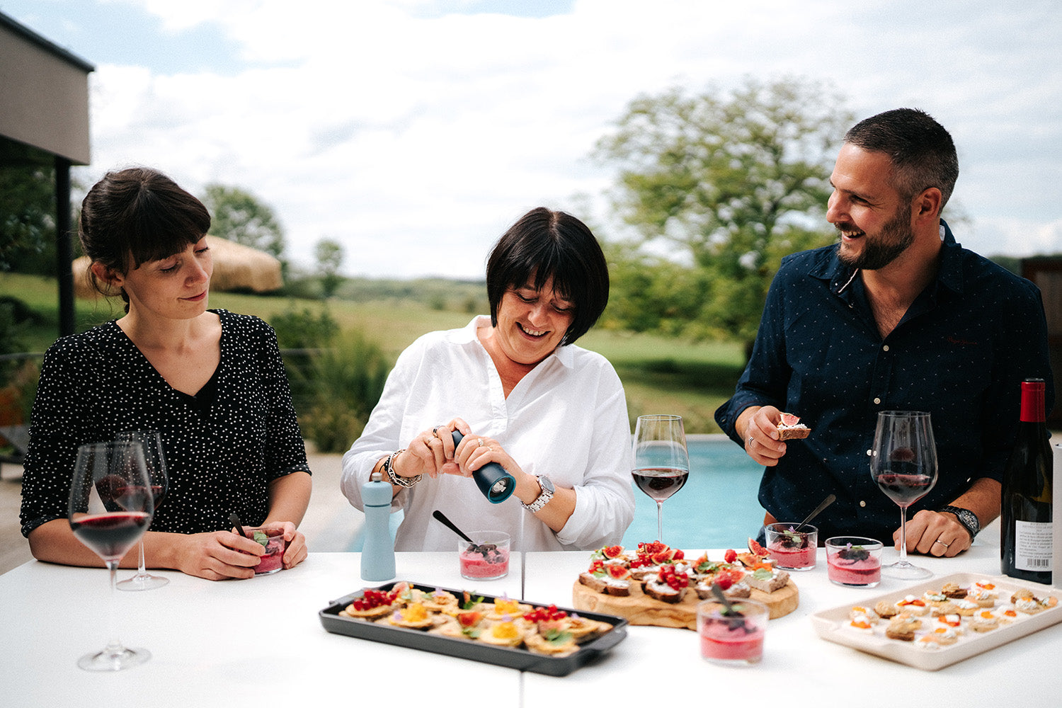 Peugeot Tahiti Duo 6 Inch Salt & Pepper Mill Set, Blue Tones