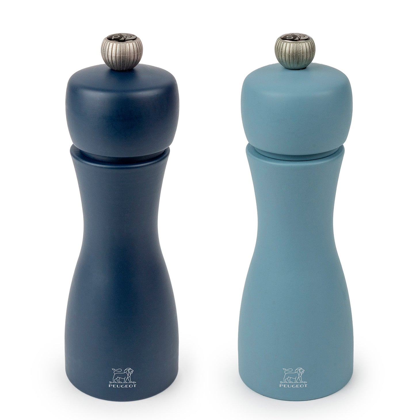 Peugeot Tahiti Duo Ziroln 6 Inch Salt & Pepper Mill Set, Blue Tones