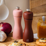 Peugeot Tahiti Duo 6 Inch Zirlon Salt & Pepper Mill Set, Brown Tones