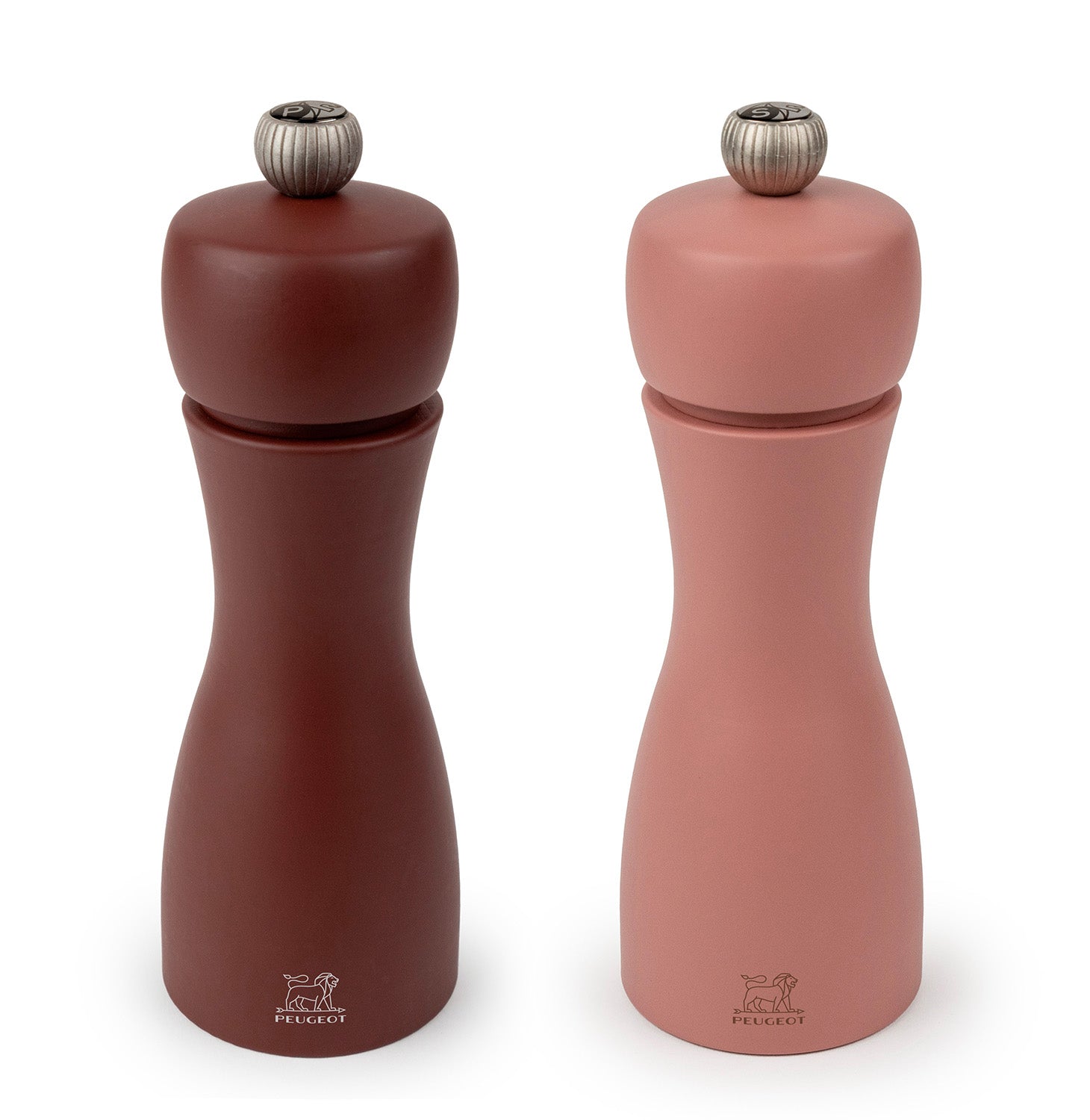 Peugeot Tahiti Duo 6 Inch Zirlon Salt & Pepper Mill Set, Brown Tones