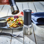Peugeot Daman Zirlon Electric Salt and Pepper Mill 2 Piece Set, Iridescent Black, 7-Inch