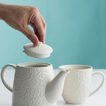 Mason Cash In the Forest Teapot, 34 fl oz Stoneware Teapot with Woodland Embossed Design