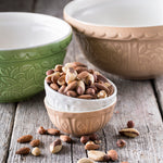 Mason Cash In the Forest Mini Bowl Set, 4 Stoneware Prep Bowls with Embossed Woodland Designs