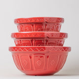 Mason Cash Color Mix Red Size 12 Mixing Bowl, 4.25 Quart