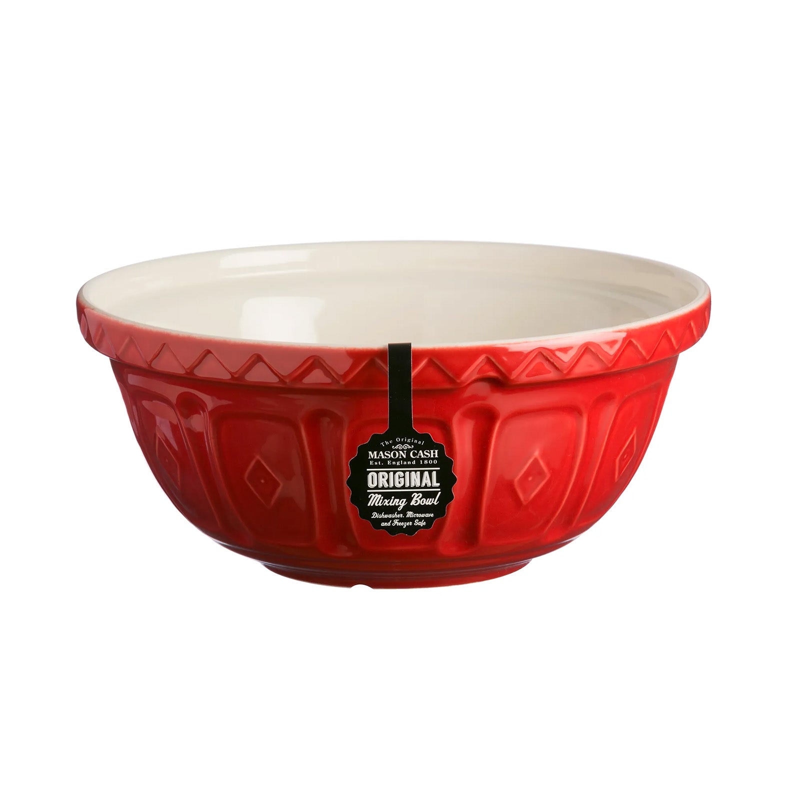 Mason Cash Color Mix Red Size 12 Mixing Bowl, 4.25 Quart