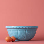 Mason Cash Color Mix Turquoise Size 12 Mixing Bowl, 4.25 Quart