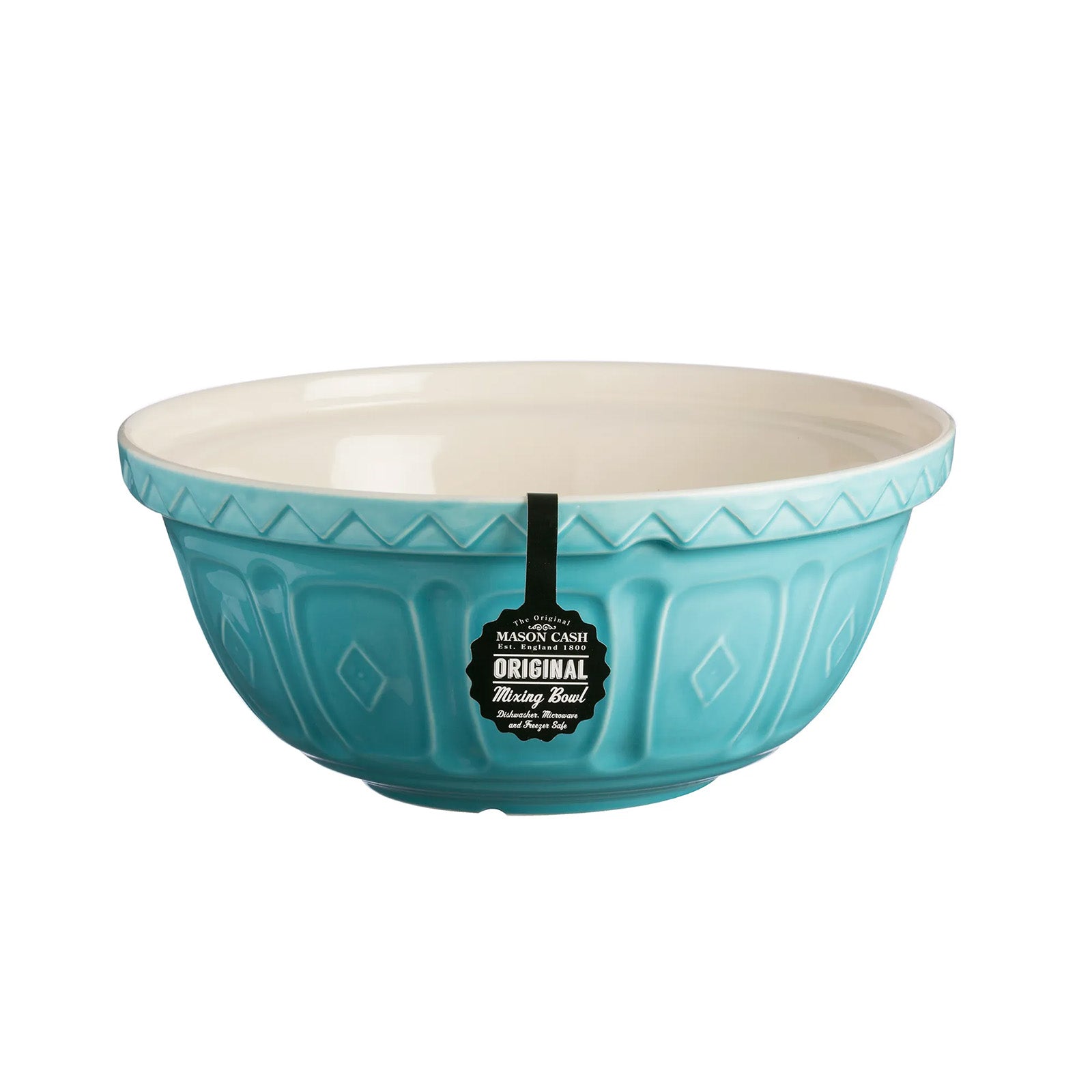 Mason Cash Color Mix Turquoise Size 12 Mixing Bowl, 4.25 Quart