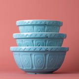 Mason Cash Color Mix Turquoise Size 24 Mixing Bowl, 2.15 Quart