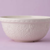 Mason Cash In The Meadow Rose Size 12 Mixing Bowl, 4.25 Quart, Cream