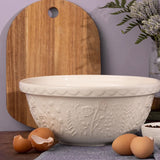 Mason Cash In The Meadow Rose Size 12 Mixing Bowl, 4.25 Quart, Cream