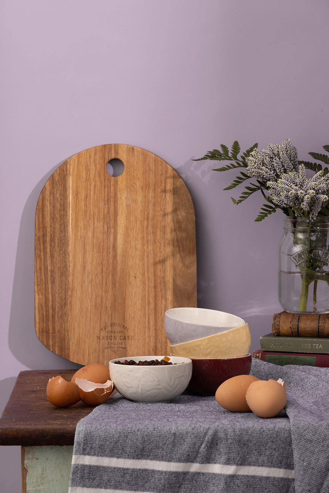 Mason Cash In the Meadow Mini Prep Bowls, Set of 4 Floral Stoneware Bowls