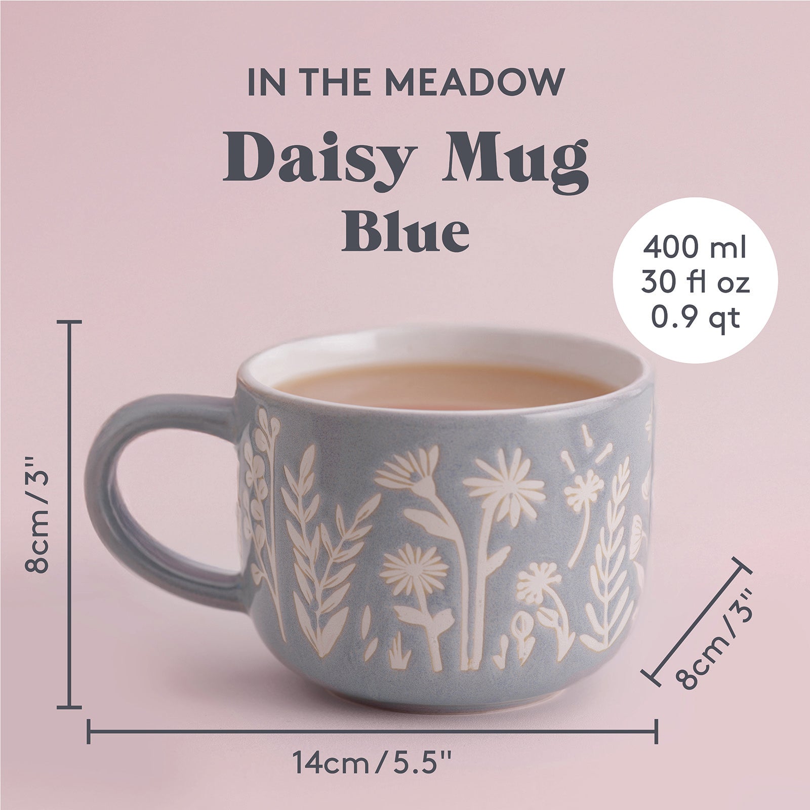 Mason Cash In The Meadow Blue Daisy Mug 13.5oz
