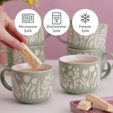 Mason Cash In The Meadow Green Tulip Mug 13.5oz