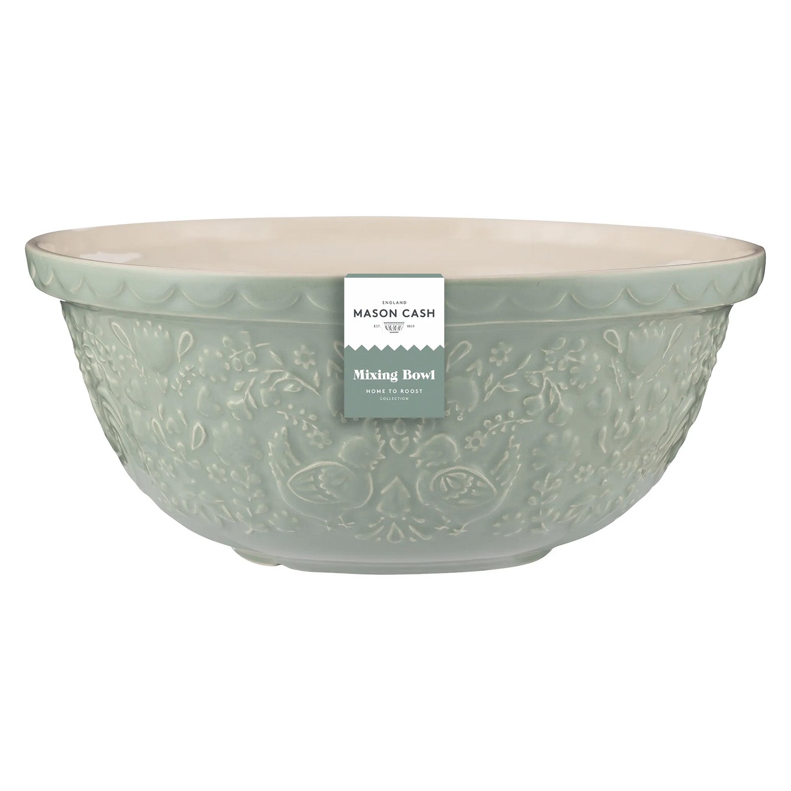 Mason Cash Home to Roost Size 12 Mixing Bowl, 4.25 Quart