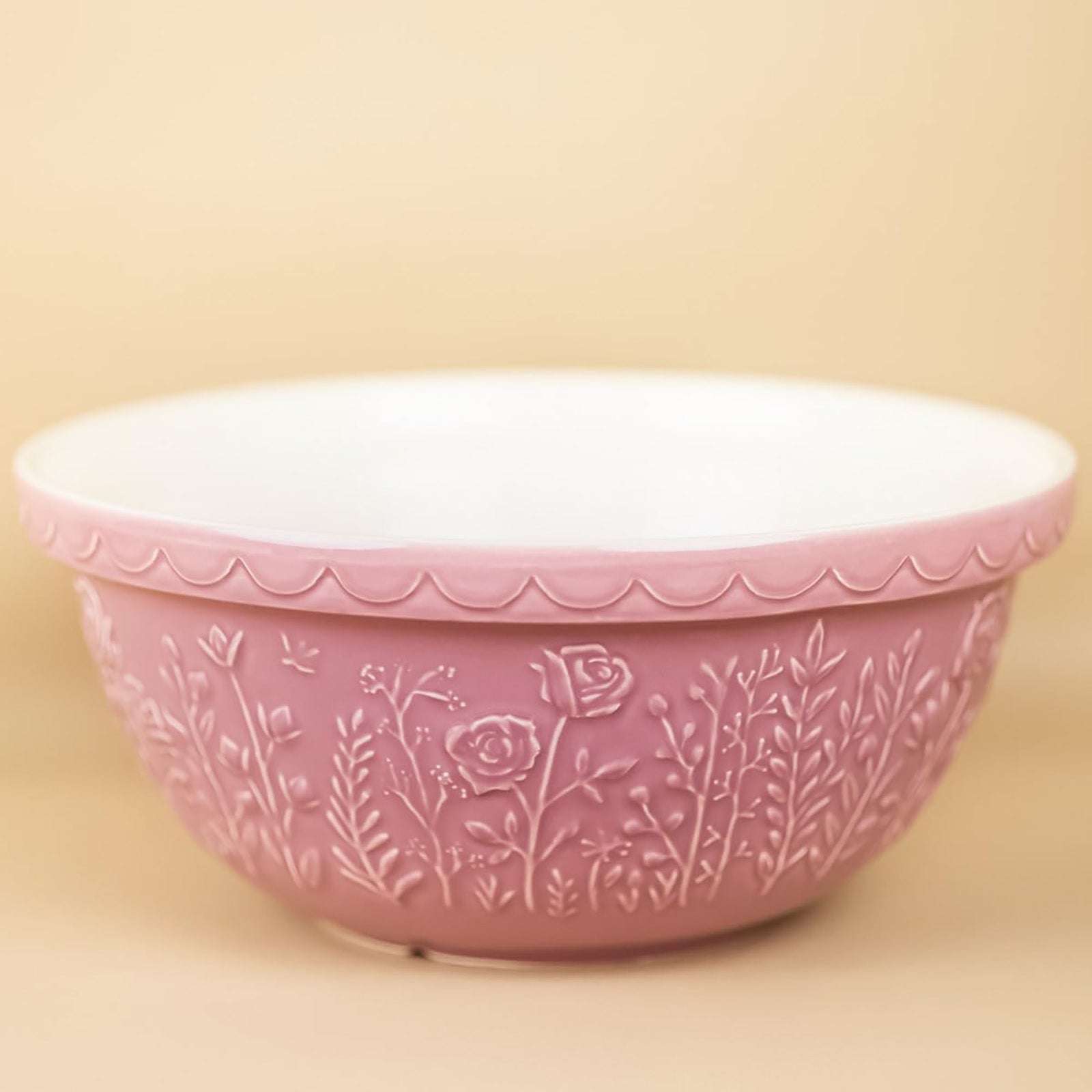 Mason Cash In The Meadow Rose Size 12 Mixing Bowl, 4.25 Quart, Pink