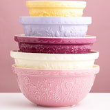 Mason Cash In The Meadow Rose Size 12 Mixing Bowl, 4.25 Quart, Pink