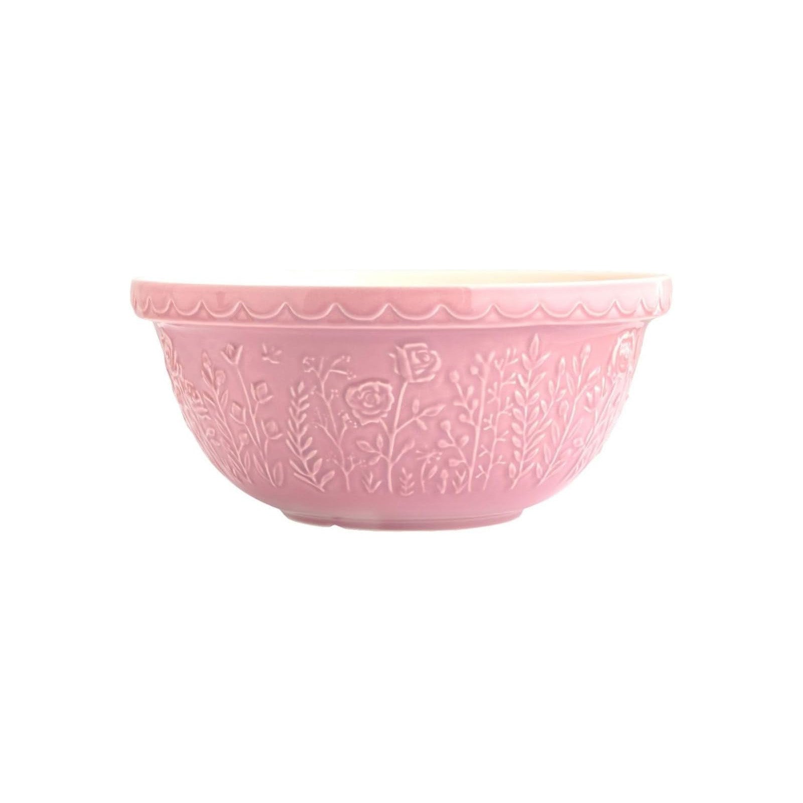 Mason Cash In The Meadow Rose Size 12 Mixing Bowl, 4.25 Quart, Pink