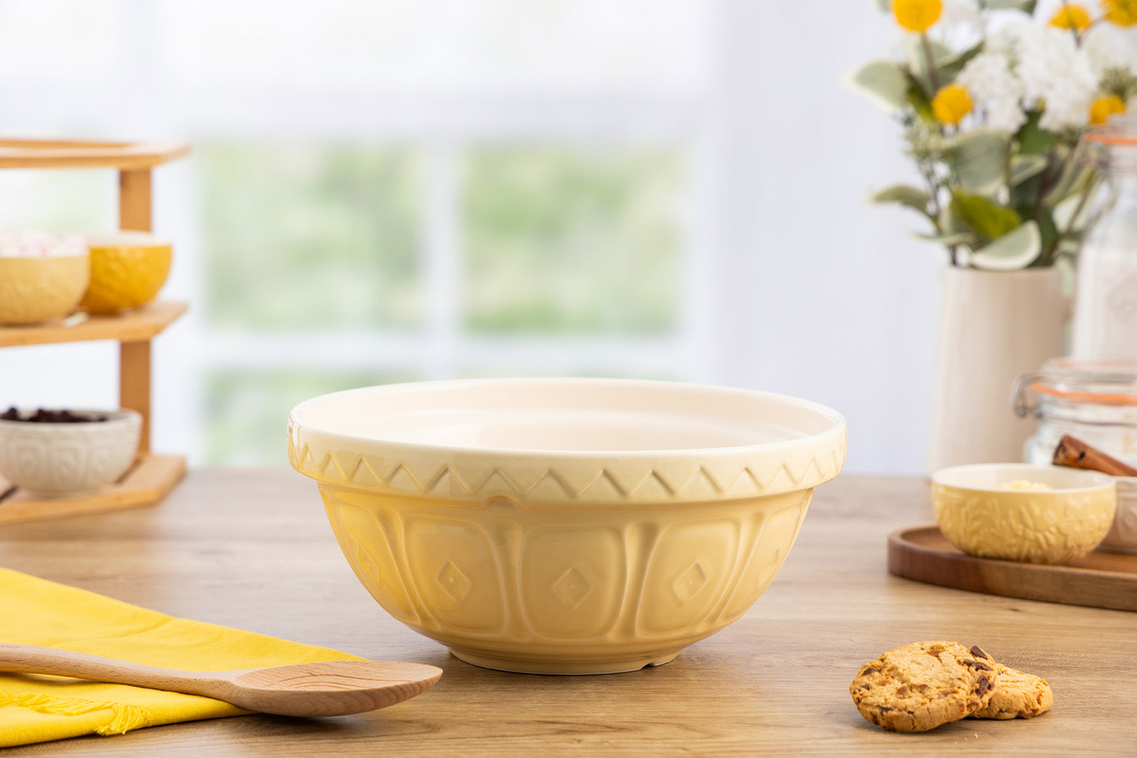 Mason Cash Color Mix Yellow Size 18 Mixing Bowl, 2.85 Quart