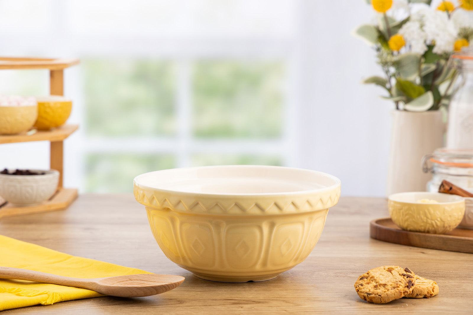 Mason Cash Color Mix Yellow Size 24 Mixing Bowl, 2.15 Quart