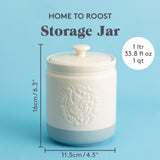 Mason Cash Home to Roost Small Storage Crock, 6" x 4.5"