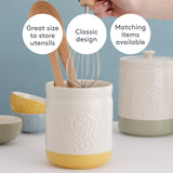 Mason Cash Home to Roost Utensil Crock, 6" x 5"