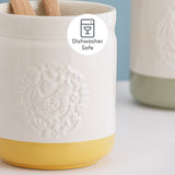 Mason Cash Home to Roost Utensil Crock, 6" x 5"