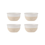 Mason Cash Rustic Charm Mini Bowl Set, 4 Stoneware Prep and Snack Bowls