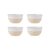 Mason Cash Rustic Charm Mini Bowl Set, 4 Stoneware Prep and Snack Bowls